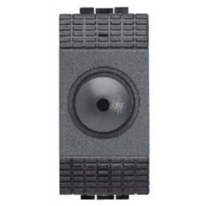 BTICINO - LivingLight - Variateur rotatif 60-500VA résistif 2 modules anthracite - L4402N