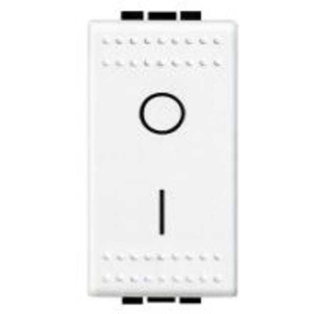 BTICINO - LivingLight - interrupteur 2P 16AX 250V 1 module blanc - N4002N BTICINO - LivingLight - interrupteur 2P 16AX 250V 1 module blanc - N4002N