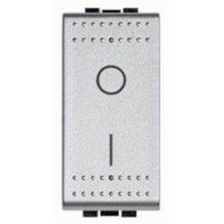 BTICINO - LivingLight - interrupteur 2P 16AX 250V 1 module bornes à vis tech - NT4002N