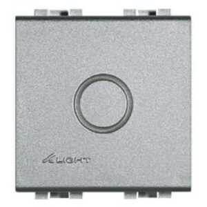 BTICINO - Obturateur Light Tech - arrondie - avec empreinte défonçable diamètre 14 mm - NT4951