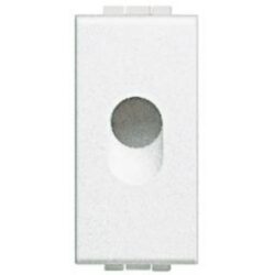 BTICINO - Obturateur Light - arrondie - avec sortie diamètre 9 mm - 1 module - N4953