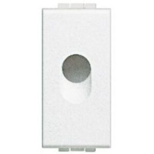 BTICINO - Obturateur Light - arrondie - avec sortie diamètre 9 mm - 1 module - N4953