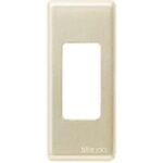 BTICINO - Plaque de finition Magic - enclipsable - pour réf. 5367R - 30x70 mm - oxydal - 5367/1X