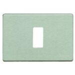 BTICINO - Plaque de recouvrement Magic - 1 module - pour réf. 503R/ 500S/13 - alu - 503/1/AL