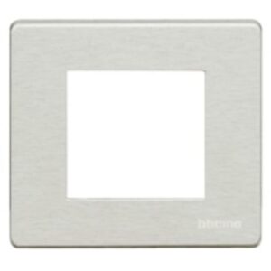 BTICINO - Plaque de recouvrement Magic - 2 modules - pour support réf. 500S/2AV - Ivoire - 500/2A/R