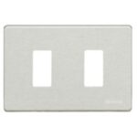 BTICINO - Plaque de recouvrement Magic - 2 modules - pour support réf. 503R - Oxydal - 503/2/X