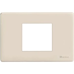 BTICINO - Plaque de recouvrement Magic - 2 modules - pour support réf. 503S/2A - Ivoire - 503/23A/R