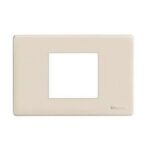 BTICINO - Plaque de recouvrement Magic - 2 modules - pour support réf. 503S/2A - alu - 503/23A/AL