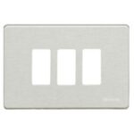 BTICINO - Plaque de recouvrement Magic - 3 modules - pour support réf. 503R - Oxydal - 503/3/X