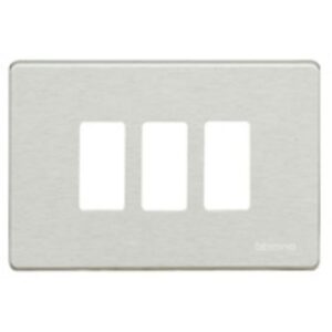 BTICINO - Plaque de recouvrement Magic - 3 modules - pour support réf. 503R - Oxydal - 503/3/X