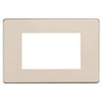 BTICINO - Plaque de recouvrement Magic - 3 modules - pour support réf. 503SA - Ivoire - 503/3A/R