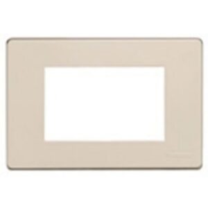 BTICINO - Plaque de recouvrement Magic - 3 modules - pour support réf. 503SA - Ivoire - 503/3A/R