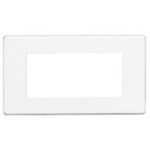 BTICINO - Plaque de recouvrement Magic - 4 modules - pour réf. 504S/ 504SA - Ivoire - 504/4A/R
