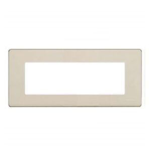 BTICINO - Plaque de recouvrement Magic - 6 modules - pour support réf. 506LSA - Ivoire - 506L/6A/R