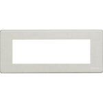 BTICINO - Plaque de recouvrement Magic - 6 modules - pour support réf. 506LSA - alu - 506L/6A/AL