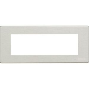 BTICINO - Plaque de recouvrement Magic - 6 modules - pour support réf. 506LSA - alu - 506L/6A/AL