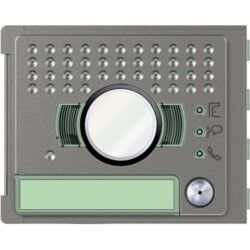 Plaque frontale interphone New Robur, finition laiton