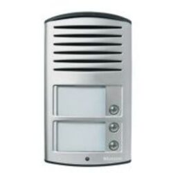 BTICINO - Poste extérieur audio Linea 2000 - 2 fils - alu - avec 3 boutons d'appels - 342931