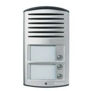 BTICINO - Poste extérieur audio Linea 2000 - 2 fils - alu - avec 3 boutons d'appels - 342931