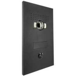 Platine de rue vidéo, finition noir