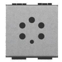 Détails visibles de Prise Belgacom 5 broches 2 modules Light Tech pour Prises téléphoniques