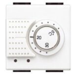 BTICINO - Thermostat d'ambiance Light 230V 2A - électronique - 1 CO - 2 modules - N4441