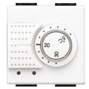 BTICINO - Thermostat d'ambiance Light 230V 2A - électronique - 1 CO - 2 modules - N4441