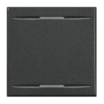 BTICINO - Touche My Home pour Axolute - 2 fonctions - gris foncé - 2 modules - HS4911/2