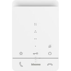 BTICINO - Vidéoparlophonie - Poste int. Classe100A16E audio mains-libres en blanc - 344282