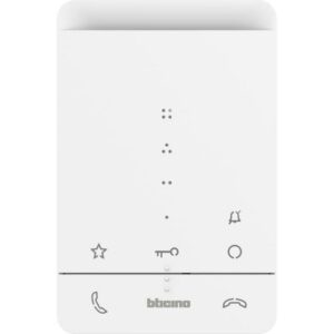 BTICINO - Vidéoparlophonie - Poste int. Classe100A16E audio mains-libres en blanc - 344282