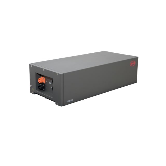 BYD Unité d’alimentation batterie LVS Unité d’alimentation rectangulaire gris foncé pour batterie basse tension avec bornier orange en façade