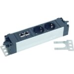 Bachmann - Support de montage Inoxydable droit 180° pour STEP 2 pieces - 940.097