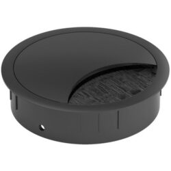 Bachmann - passe câble ronde noir RAL9005 diam 80mm - 930.302