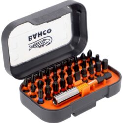 Coffret d’embouts de vissage impact 31 pièces avec porte-embout et douille de rangement