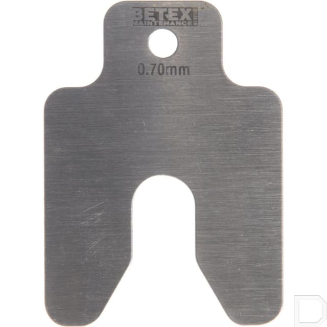 Betex Cale inox AISI 304 Cale inox AISI 304 50x50x0,7 mm avec trou M12 et fente centrale