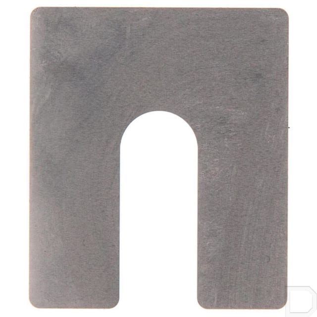 Betex cale inox AISI 304 Cale inox AISI 304 100x100x0,7 mm avec découpe en U pour M30