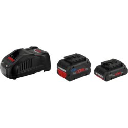 Batteries avec chargeur rapide GAL 1880 CV, configuration visible