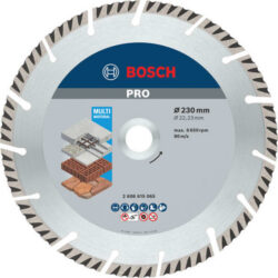 Détails visibles de Disque à tronçonner diamant multi-matériaux 230 mm pour Disque diamanté