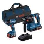Bosch Professional - GSR 18V-45 + GBH 18V-22 + 2 x 4