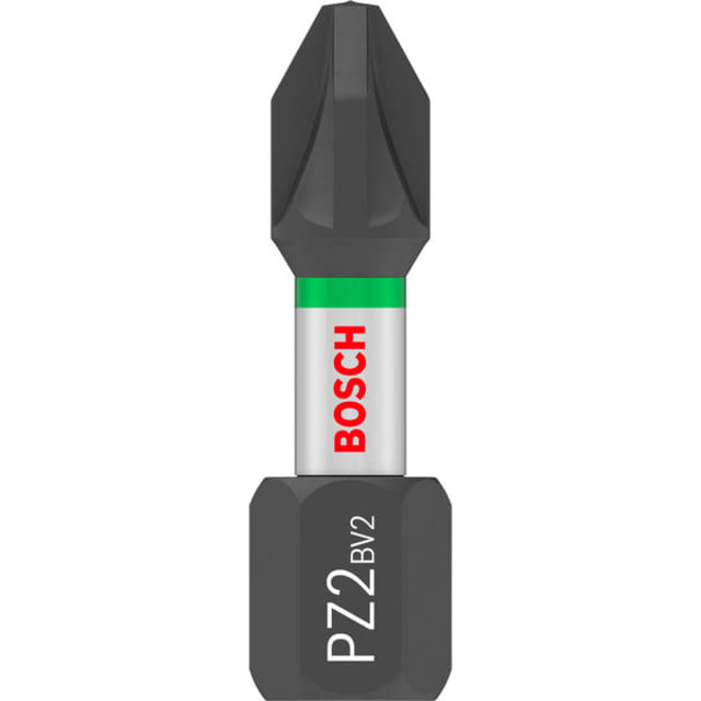 Bosch Professional Embout Impact Pozidriv PZ2 25 mm Embout de vissage Pozidriv PZ2 25 mm tige hexagonale pour vissage impact
