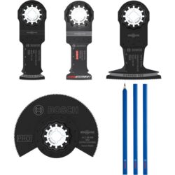 Bosch Professional - Lames Starlock dans mini L-Boxx + Crayons de charpentier - 061599766V