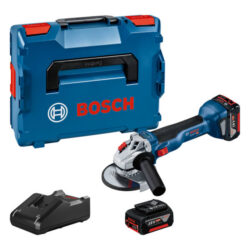 Meuleuse angulaire sans fil Bosch 18V avec coffret L-BOXX, chargeur et batterie