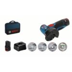 Bosch Professional - Meuleuse d'angle GWS 12 V-76 + 4 disques
