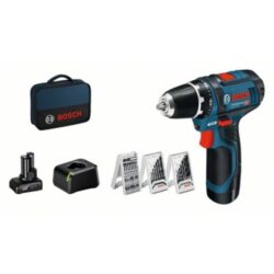 Perceuse visseuse sans fil 12V avec batterie chargeur coffret et embouts