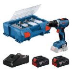 Bosch Professional - Perceuse-visseuse sans fil GSR 18V-65 (2x GBA 18V 4