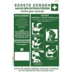 CATU - Affiche PVC Soins aux électrisés Nederlands dim. 300 x 500mm - AP201NL
