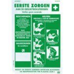 CATU - Affiche aluminium Soins aux électrisés - Néerlandais - dim. 500 x 350mm - AM20NL