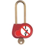 CATU - Cadenas pour postes avec pictogramme - arceau 70mm - Ø 6mm - clé 111 - AL230S111EX