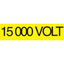 Détails visibles de Rectangle autocollant 15000 volts pour Accessoires de sécurité d’installation