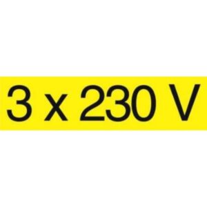 CATU - Rectangle autocollant 3 x 230V - AT3X230V